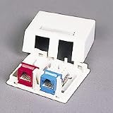 Cables To Go Premise Plus 2 port Keystone Surface Box White ( 03833 )