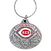Cincinnati Reds Oval Pewter Keychain