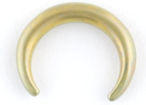 One Titanium Crescent: 14g 3/8" Yellow