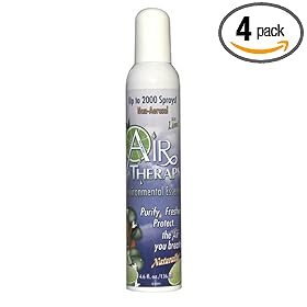 Air Therapy Natural Purifying Mist, Key Lime, 4.6-Ounce Bottles (Pack of 4)
