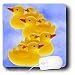 Rubber Duck - Toy Duck on blue - Mouse Pads