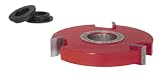 Freud EC-142 3-Wing 1/2-Inch Straight Edge Shaper Cutter, 3/4 Bore