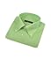 Forzieri Solid Light Green Button Down Cotton Italian Dress Shirt