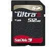 Sandisk 512MB ULTRA II SD (SDSDH-512) & BlueProton USB 2.0 Secure Digital Card Reader Writer