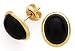 14K OVAL ONYX 8X10MM EARRINGS (POST)