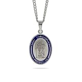 Eve's Addiction Stainless Steel St. Christopher Medal