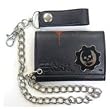 Gears Of War Metal Badge Tri-fold Chain Wallet