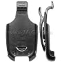 Motorola W315 Swivel Rotating Belt Clip Cell Phone Holster - Black Hard Plastic Holster Clip