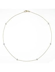 18KT Yellow DBY Necklaces Length = 18