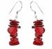 Sterling Silver Red Genuine Sea Bamboo Coral Chip title=
