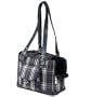 Preppy in Plaid Pet Carrier : Color NAVY BLUE : Size SMALL