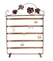 17"h Roses on Wine Vintage Jewelry Earring Holder / Tree / Organizer / Stand / Display