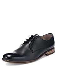 Autograph Leather Lace Up Plain Gibson Shoes
