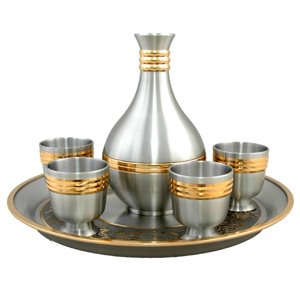 GB1620 - Shijo Sake Set In Gift Box (Gold Trimmed) by