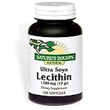 Nature's Bounty Ultra Soya Lecithin, 1200 mg, 100 Softgels (Pack of 4)