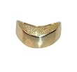 10 KT Yellow Gold Wide Plain Thumb Ring 10K Band