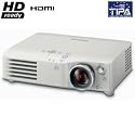 PANASONIC PT-AX200E Video Projector + Projection screen 1:1 - 84 (215 cm) - Plazza 150 Home Cinema projector Projector Bundle