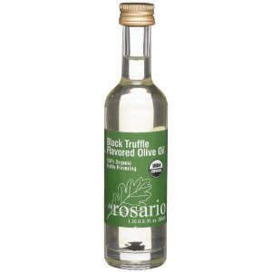 Da Rosario 100% Organic Black Truffle Flavored Olive Oil, 1.76-Ounce Glass Bottle