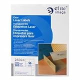ELITE IMAGE / Address Labels, Laser, 1/2x1-3/4, 2000/PK, Clear / ELI26020 / Sold as 2000 Per Pack / Mfr Part # 26020