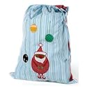 Cocoon Couture Christmas Sack Swinging Santa on Blue