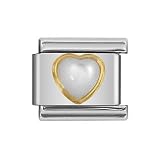 Zoppini Pearl Heart Link