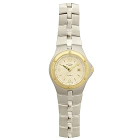 Rotary Ladies Two-Tone, Steel Quartz Waterproof Bracelet Watch