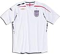 England 2008 Home Jersey-white/navy-red