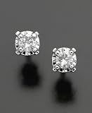 14k White Gold Diamond Studs (1/8 ct. t.w.)
