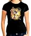 Search : Justice League WONDER WOMAN Juniors Size Fitted Girly Black T-shirt Tee Shirt