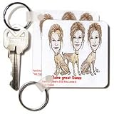 Claire Great Dane - Set Of 4 Key Chains