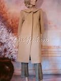 $3895 New DONNA KARAN Camel Tan Wool Cashmere Coat S