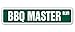 BBQ Master Street Sign Childrens Name Room Sign | Indoor/Outdoor | 18