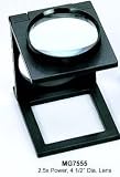 Large 2.5x Folding Magnifier Black