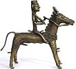 Horse Statue Metal Gifts Unique Handmade Indian Artifacts Length: 8 inches Width: 6.75 inches (horse002)
