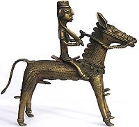 Horse Statue Metal Gifts Unique Handmade Indian Artifacts Length: 8 inches Width: 6.75 inches (horse002)