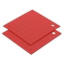 MIU Silicone Pot Holders, Set of Two, Red
