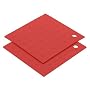 MIU Silicone Pot Holders, Set of Two, Red