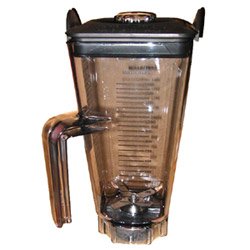 48 Ounce Black Replacement Container with Ice Blade and Lid (04-0090) Category: Blenders