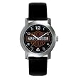 Harley Davidson Bulova Mens's Bar & Shield Logo Watch. Tried and true. Black dial. Stainless steel case. Black leather strap. 76A04