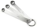 Gourmet Standard 3 Piece Stainless Steel Pinch, Smidgen and Dash Measuring Spoon Set - MS1008