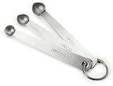 Gourmet Standard 3 Piece Stainless Steel Pinch, Smidgen and Dash Measuring Spoon Set - MS1008