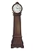 Premier Housewares Mahogany Round Face Grandfather Clock