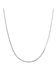Sterling Silver 0.8-mm Square Snake Chain (18 Inch)