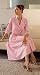 3/4-SLEEVE COTTON POPLIN DRESS