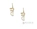 Ed Levin Gold Corkscrew Curls Earrings