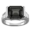 14K White Gold Onyx Ring