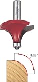 Freud 34-128 Quadra- Cut  3/4-Inch Radius Rounding Over Bit with 1/2-Inch Shank
