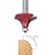 Freud 34-128 Quadra-Cut 3/4-Inch Radius Rounding Over Bit with 1/2-Inch Shank
