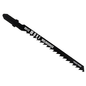 Milwaukee 48-42-5512 4-Inch, 6 Teeth per Inch, High Carbon Steel Jig Saw Blades, 5-Pack by Milwaukee