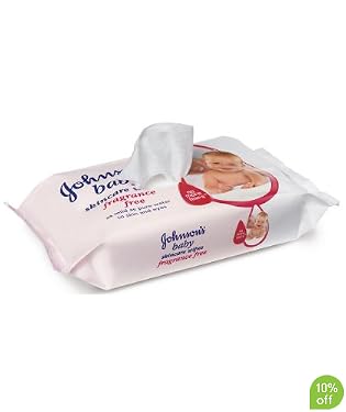 Johnson's Baby Fragrance Free Skincare Wipes - 64pk